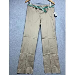 liz Claiborne AUDRA Chino Petites Size 6P Straight Leg Preppy CAsual Summer NEw